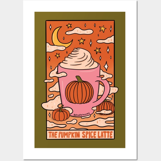 Pumpkin Spice Tarot Card Wall Art by Doodle by Meg